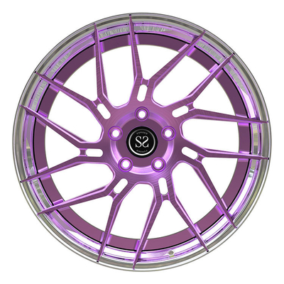 La lega di alluminio delle ruote del PC di Violet Disc Forged 2 borda 19 20 21 pollice di barilotto lucidato