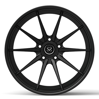 la lega nera di Mercedes Benz Forged Wheels Custom Aluminum del raso 19x9.5 borda 5x112