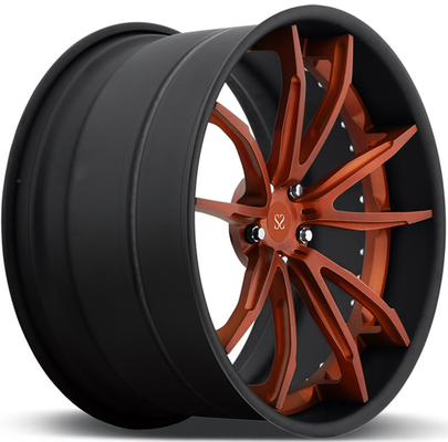 Per Nissan che gli orli GTR dei prezzi 22 del meglio 5x114.3 lucidano nero lavorati ha personalizzato 2 pezzi forgiati ruote della lega