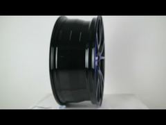 Gloss Black and Gloss Blue Face Custom 1-PC for Rims