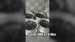 Cerchi BMW X5 M F95 personalizzati 2 pezzi con labbro lucido e nero lucido
