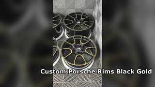 Cerchi OEM Porsche Nero Oro 18~24 pollici