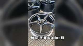 Ruote forgiate 1 pezzo Gun Metal personalizzate da 18 ~ 24 pollici per Ferrari