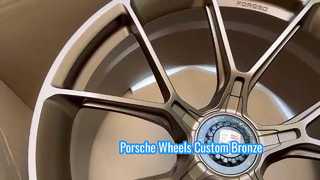 Finte ruote Porsche satinate da 1 pezzo con bloccaggio centrale