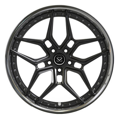 20inch Matte Black Disc Forged ruote di Audi RS6 del labbro lucidate orli di lusso di 2 pezzi