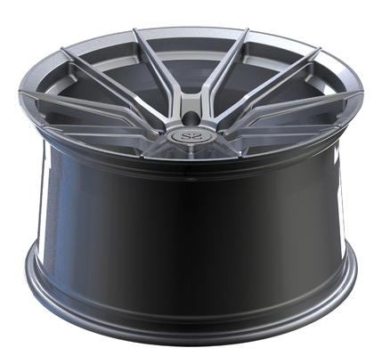 Vernice argento monoblocco ruote forgiate per Porsche Concave profonda Custom 1 pezzo cerchi