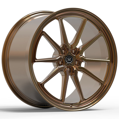 22x10.5 Gloss Custom Bronze Forged Rims Per Audi rs6 c7 2013 anno