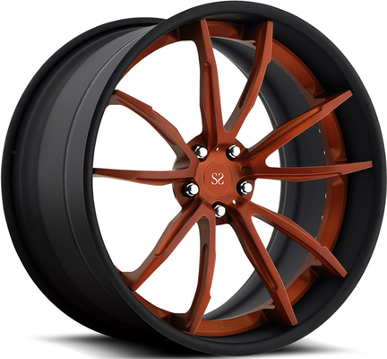 Per Nissan che gli orli GTR dei prezzi 22 del meglio 5x114.3 lucidano nero lavorati ha personalizzato 2 pezzi forgiati ruote della lega
