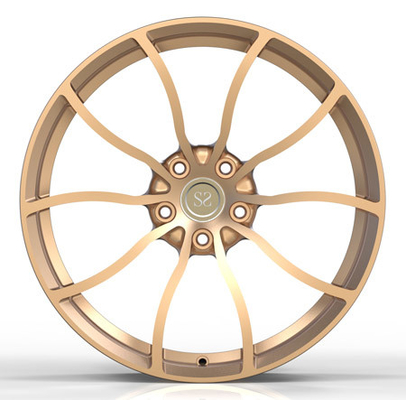 L'oro ha dipinto le ruote forgiate di un pezzo 20X9 per BMW 520d F10 2014