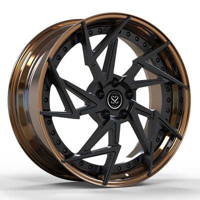Il disco che nero bronzeo 2 pezzi hanno forgiato le ruote ha vacillato la misura a 21 pollici 19 a Lamborghini