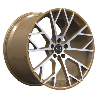 Per Lambor Aventador 1 PC Monoblock ha forgiato gli orli lavorati bronzei dell'automobile della lega delle ruote 21inch 21x13