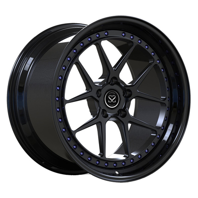 Il PC vacillato del labbro 2 del fronte nero ha forgiato le ruote 19inch per gli orli di lusso dell'automobile di Toyota Supra