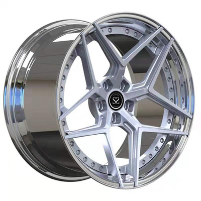2 pezzi di 19inch 19x10 19x10.5 hanno forgiato le ruote il labbro fatto un passo che Toyota Supra ha lucidato gli orli