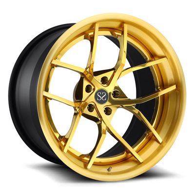 Orli forgiati polacchi vacillati di 19x10 19x12 per Ford Mustang/orli gialli della lega 19