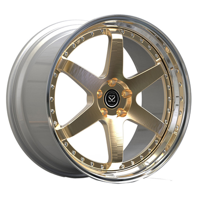 il lusso 19inch 2 pezzi ha forgiato le ruote che il disco leggero dell'oro ha lucidato le labbra per Audi S3