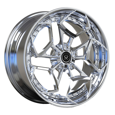 Chrome spinge il punto su ordinazione forgiato 2 pezzi borda 20inch per Mercedes Benz A35