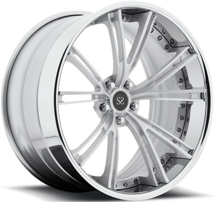 20x9 20x10.5 2PC ha forgiato il Tesla Model su ordinazione di Chrome 5x120 delle ruote degli orli della lega di alluminio