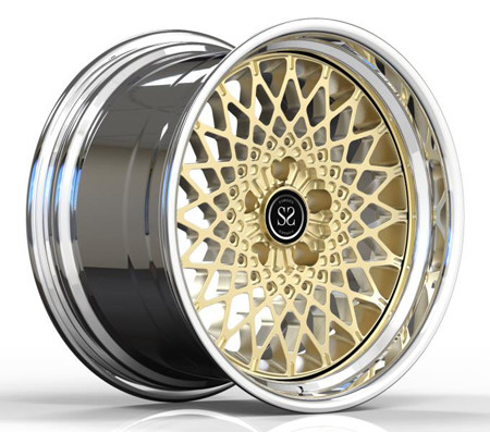 Le labbra forgiate polacche di punto di 2 pezzi borda il trasporto di Pontiac SONO oro di GTA 18x10.5