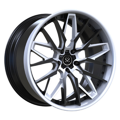 Chevrolet Corvette 2 pezzi ha forgiato le ruote che degli orli C8 ha vacillato l'iper argento del nero 21inch