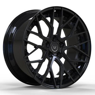 Nero opaco satinato 2 pezzi ruote forgiate Dics Spoke Barrel Lip per cerchi Mercedes Benz C43 da 20 pollici