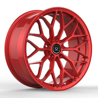 1PC su ordinazione rosso ha forgiato gli orli 9.5Jx21 ET31 della lega di alluminio per Audi Q7