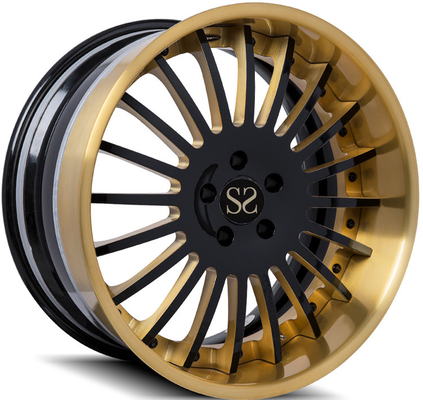 Il labbro spazzolato su ordinazione lega forgiata 3 pezzi borda 20 X12 e 21 x 13 per Audi 2020 R8