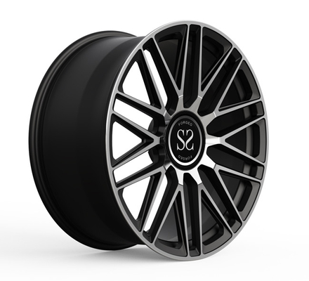 Monoblock 1 pezzo borda le ruote che forgiate il fronte lavorato nero 21x9 21x10 ha vacillato Mercedes Benz
