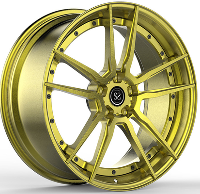 La lega di alluminio lucidata su ordinazione dell'oro 2PC borda 5x120 9Jx20 ET55 per Acura MDX