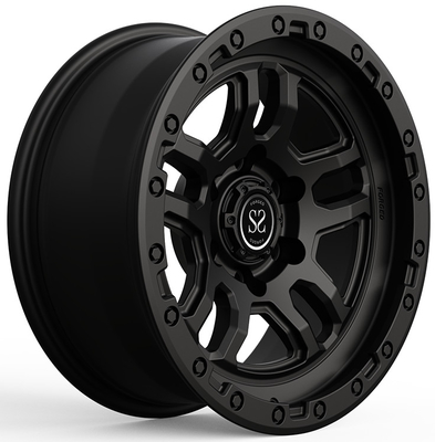 20x8.5 6x114.3 Monoblock forgiato nero su ordinazione borda per NISSAN NAVARA D23