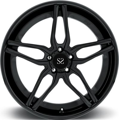 Black Spoke 1pc ruote in lega forgiata 18 19 20 21 22 pollici PCD 5x120 cerchi di lusso personalizzati