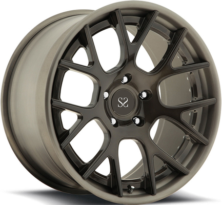 Pistola Metallo Argento 2pc Forgiato Leghe Ruote Per Camaro 911 X6 Car Rim 18 pollici PCD 5x112 5x120