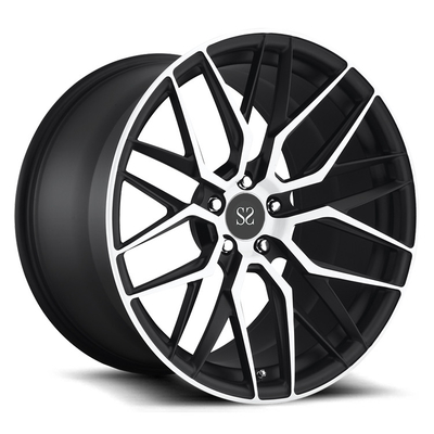 Legatura di alluminio 1PC Forgiato Rim personalizzati PCD 5x120 Bianco E Nero faccia macchina