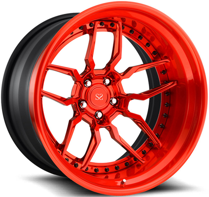 3 PC 5x120 BMW E90 320i Ruote 18 19 20 21 22 Inch Red Machine Face Forged Alloy Custom Rim