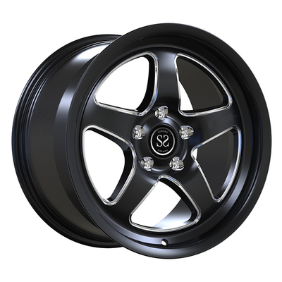 Audi A6 C8 2018-2023 20x8.5 Nero lucido Macinato 1 pezzo cerchi forzati