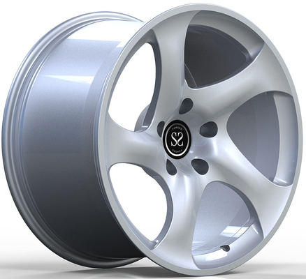 20x9 e 20x10 Gloss Silver 1 Piece Forged Wheels per Porsche Macan S 2017-2022