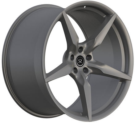 Ferrari 812 Satin Grey 1 pezzo ruote forgiate 20x10 e 20x11.5 Staggered Fitment in 6061 T6 alluminio
