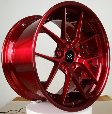 20x8.5 20x9.5 Custom 2-PC Forgiate Ruote Gloss Rosso Per 1967 Oldsmobile Cutlass Supreme