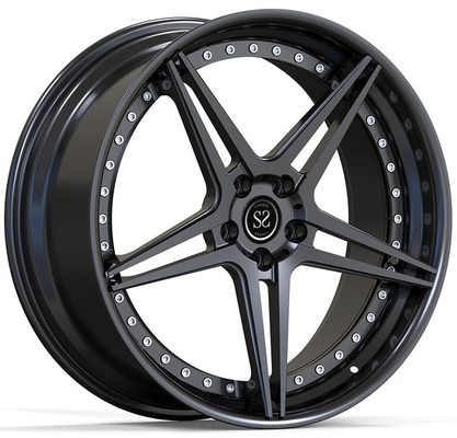 22x10.5ET20/5x112/66.5 Cerchioni personalizzate in nero satinato per Audi RS6 4G 2016