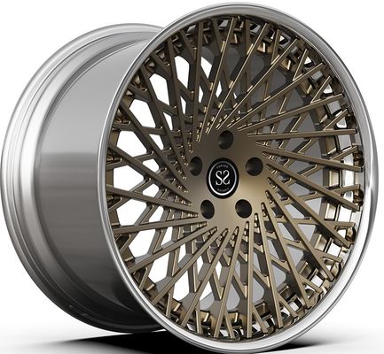 Cerchi 2-PC 21x9.5ET30/22x12.5ET51/5x114.3/67.1 Bronzo Lucido per Ferrari F12 ET -76-90mm/Standard America VIA/JWL