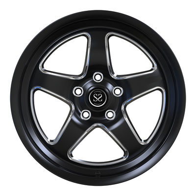 Cerchi in lega neri lucidi stile After Market, lavorati, 16X7J, 5x127, per Jeep Cherokee II (XJ)