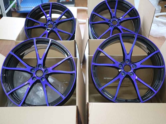 22x10.5 Reggiseni in nero e blu su misura per Audi RS4