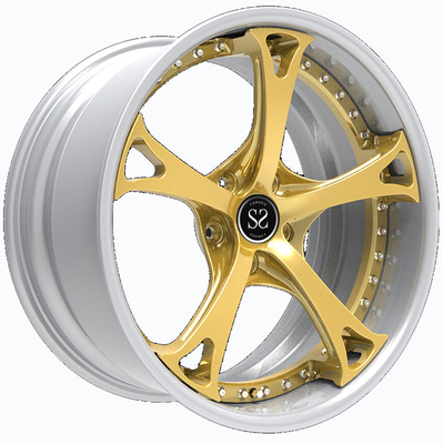 L'alluminio a 20 pollici 5x112 5x120 degli orli spinge per le ruote forgiate resistenti di mercato degli accessori dell'automobile