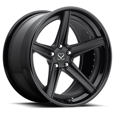 Gli orli a 19 pollici della lega del nero 120.65mm PCD di lucentezza per Lexus È Monoblock forgiato 5x114.3