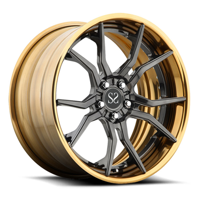 Ruote forgiate SAE J2530 114,3 mm Pcd 2 pezzi per Ford Mustang GT500 sfalsate 19 e 21 pollici