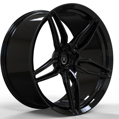 La ruota forgiata su ordinazione nera del metallo di pistola di lucentezza 1pc per Mercedes Benz Glc 22x9 22x10.5 ha vacillato gli orli della lega