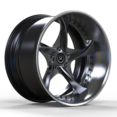 Cerchioni Lamborghini Custom 20 pollici 2 pezzi Big Lip forgiati 5x120