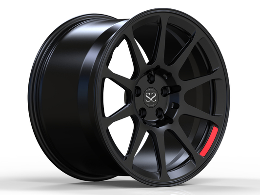 Matte Black Monoblock Forged Car spinge a 20 pollici per gli orli della lega di alluminio di Audi R8