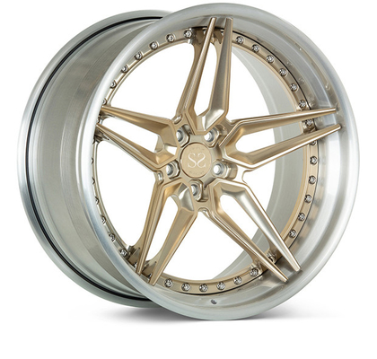 Il raggio su ordinazione del doppio 5 3 pezzi ha forgiato le ruote per Porsche Audi RS6 21x11.5