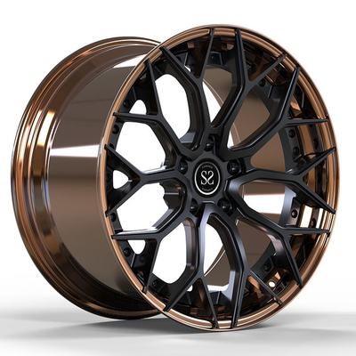 La misura a BMW series3 F30 5x120 2-PC ha forgiato gli orli della lega di alluminio ha vacillato 19 e 20 pollici di Barrel+Gloss di disco bronzeo del nero