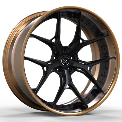 Orli forgiati su ordinazione di Matte Bronze Barrel Grey 22x11 RS6 del centro di ruote della lega di 2 pezzi